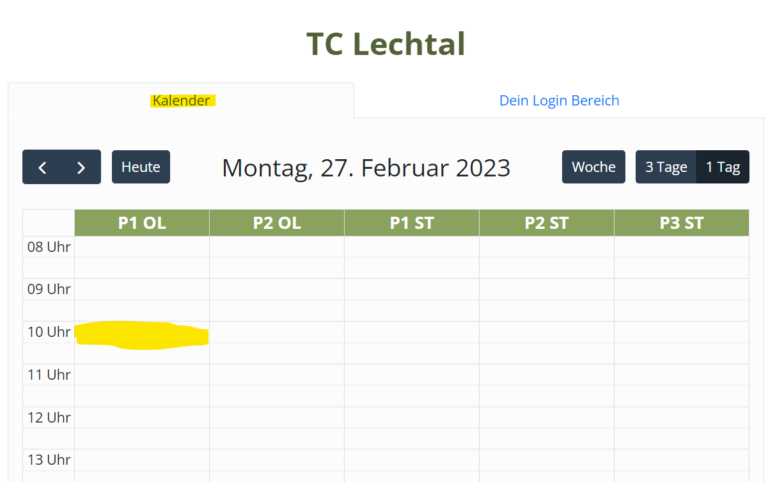 Buchung tennis-kalender.at 1